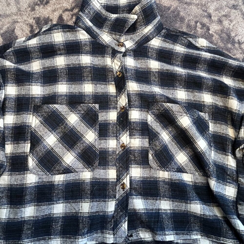 Ci Sono Womens Flannel Shirt